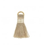 Pendentif - mini pompon - beige