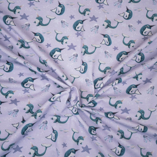 Jersey - Mrs Mint pour Hilco Sea Magic Narwhal lilas