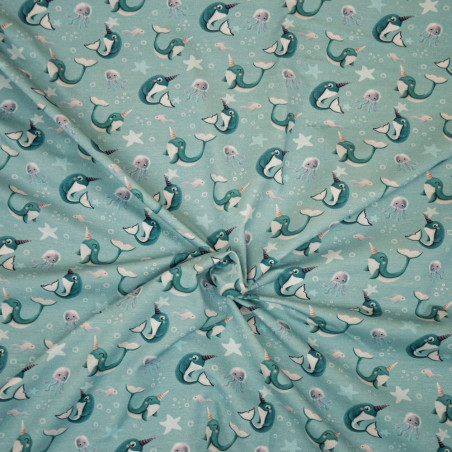 Jersey - Mrs Mint for Hilco Sea Magic Narwal ocean