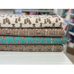 Jersey - Mrs Mint for Hilco Cheeky Meerkat Crew together turquoise