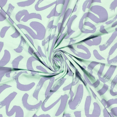 Jersey viscose - Menthe Swish