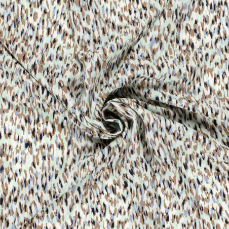 Viscose - Leo taupe / mint / off-white
