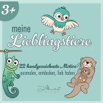 Mrs Mint Design - Livre de coloriage - Mes animaux préférés Mrs Mint Design - Livre de coloriage - Mes animaux préférés