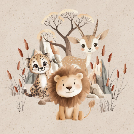 french terry - Savannah all sand 40 x 50 cm
