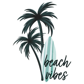 Transferts thermocollants - Mrs Mint Design - Beach Vibes grand format