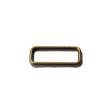 Square ring 32mm antique brass