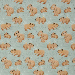 Jersey - Capybara Friends mint by Mrs Mint Design