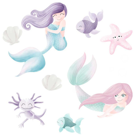 Iron-on transfers - Mrs Mint Design - Mermaid Set
