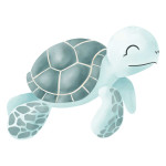 Transferts thermocollants - Mrs Mint Design - Tortue menthe