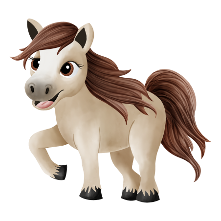 Transferts thermocollants - Mrs Mint Design - cheval seul