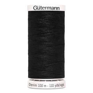 Gütermann Jeans Thread Denim - black 1000