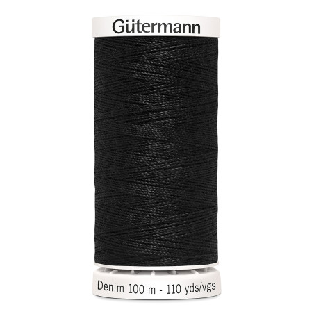 Gütermann Jeansfaden Denim - schwarz 1000