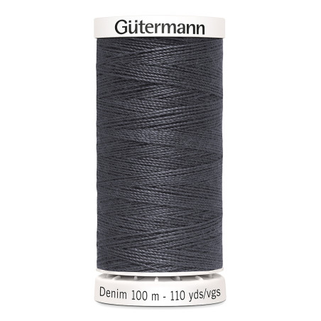 Fil à jeans Gütermann Denim - gris foncé 9455
