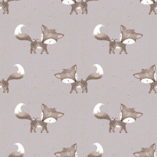 Organic Jersey - Lotta and Lucky taupe