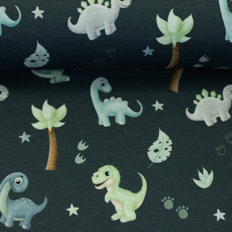 jersey - Little Legend Dino bleu gris par Mrs Mint Design