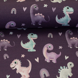 Jersey - Little Legend Dino purple by Mrs Mint Design