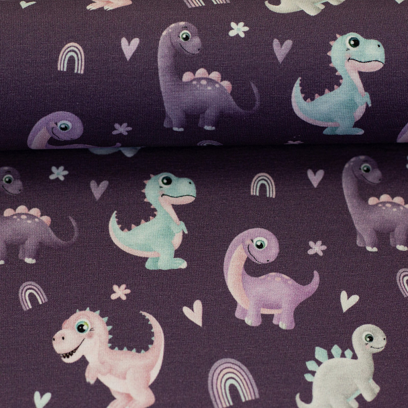 Jersey - Little Legend Dino purple by Mrs Mint Design
