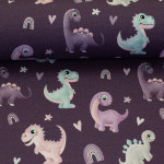 Jersey - Little Legend Dino lila by Mrs Mint Design