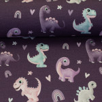 Jersey - Little Legend Dino purple by Mrs Mint Design