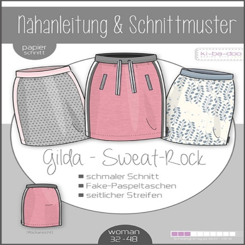 Ki-Ba-Doo Women's sweatshirt Skirt Gilda