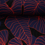 viscose - Tropical Forest by Thorsten Berger navy / red