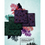 viscose - Tropical Forest by Thorsten Berger navy / red