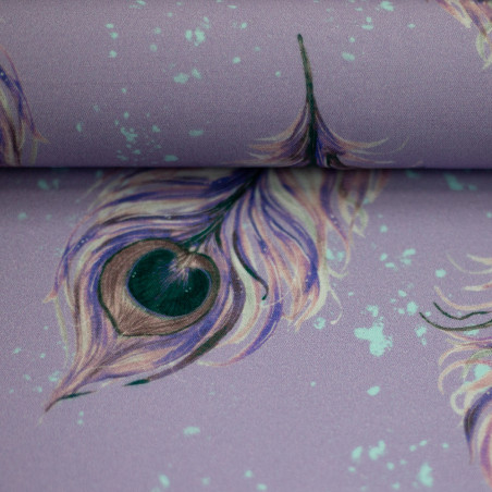 viscose - Feathers by Christiane Zielinski old purple