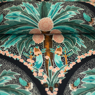 Baumwolle - Palmera by Bienvenido Colorido marine