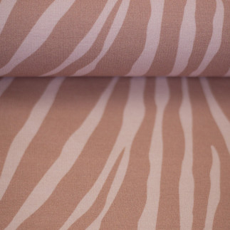 modal french terry - Zebra old pink