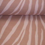 modal french terry - Zebra old pink