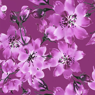 Jersey - Fuchsia fleuri