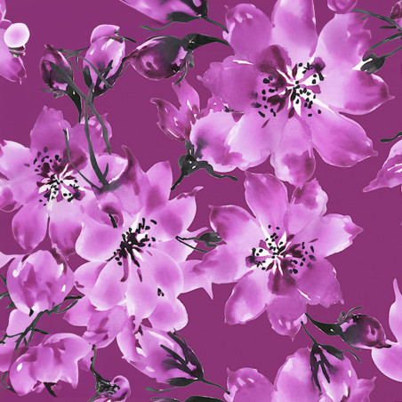 Jersey - Fuchsia fleuri