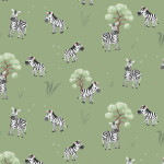 Jersey - Safari Buddies by Mrs Mint Zebra green