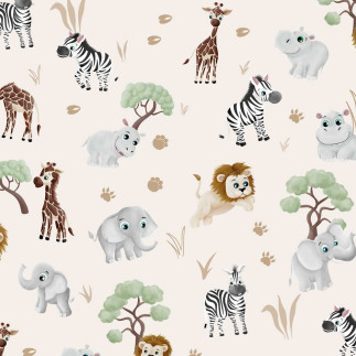 Vorbestellung - Jersey - Safari Buddies by Mrs Mint alle natur