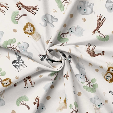 Jersey - Safari Buddies by Mrs Mint alle natur