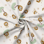 Jersey - Safari Buddies by Mrs Mint lions natural