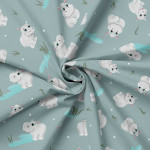 jersey - Safari Buddies par Mrs Mint Hippopotame menthe fumée