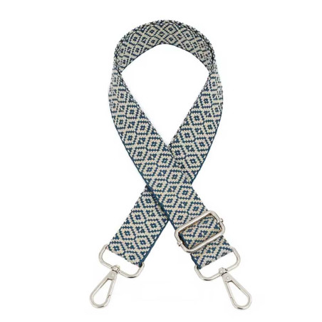 Bandoulière de sac finie - Mini diamant bleu
