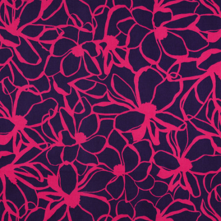 Cotton satin - Magnolia dark purple