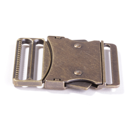 Metal buckle 40mm antique brass