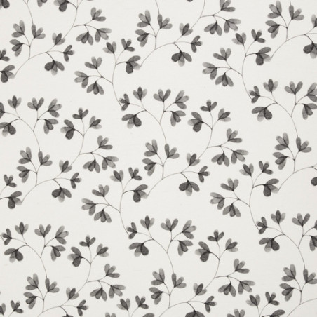 Coton enduit acrylique - Alsfeld Blättchen offwhite