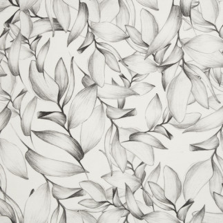 Coton enduit acrylique - Alsfeld tropische Blätter offwhite