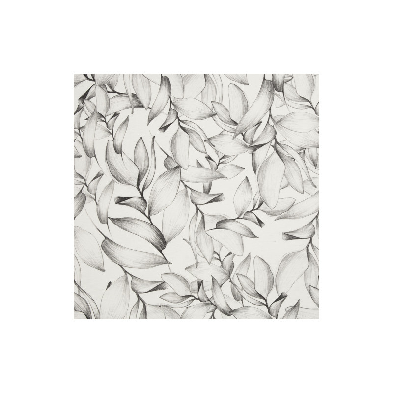Coton enduit acrylique - Alsfeld tropische Blätter offwhite