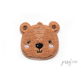 Chenille Patch - Brown bear 7cm