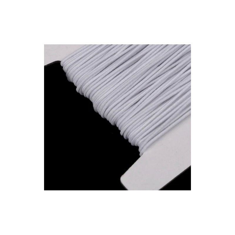 Elastic cord 1mm white