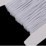 Rubber cord 1mm white