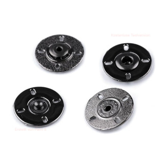Bouton pression métallique à coudre 21 mm bronze - 1 pièce