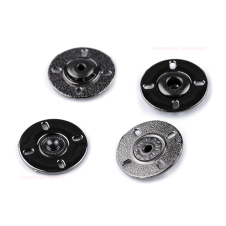 Bouton pression métallique à coudre 21 mm bronze - 1 pièce