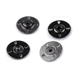 Bouton pression métallique à coudre 21 mm bronze - 1 pièce