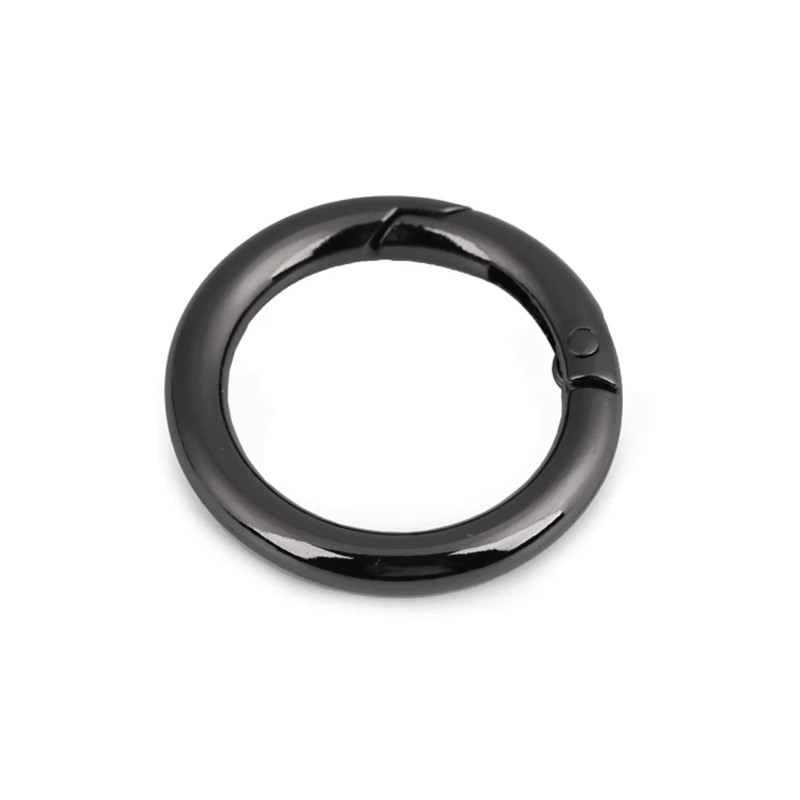 Ring snap closure 25mm gunmetal